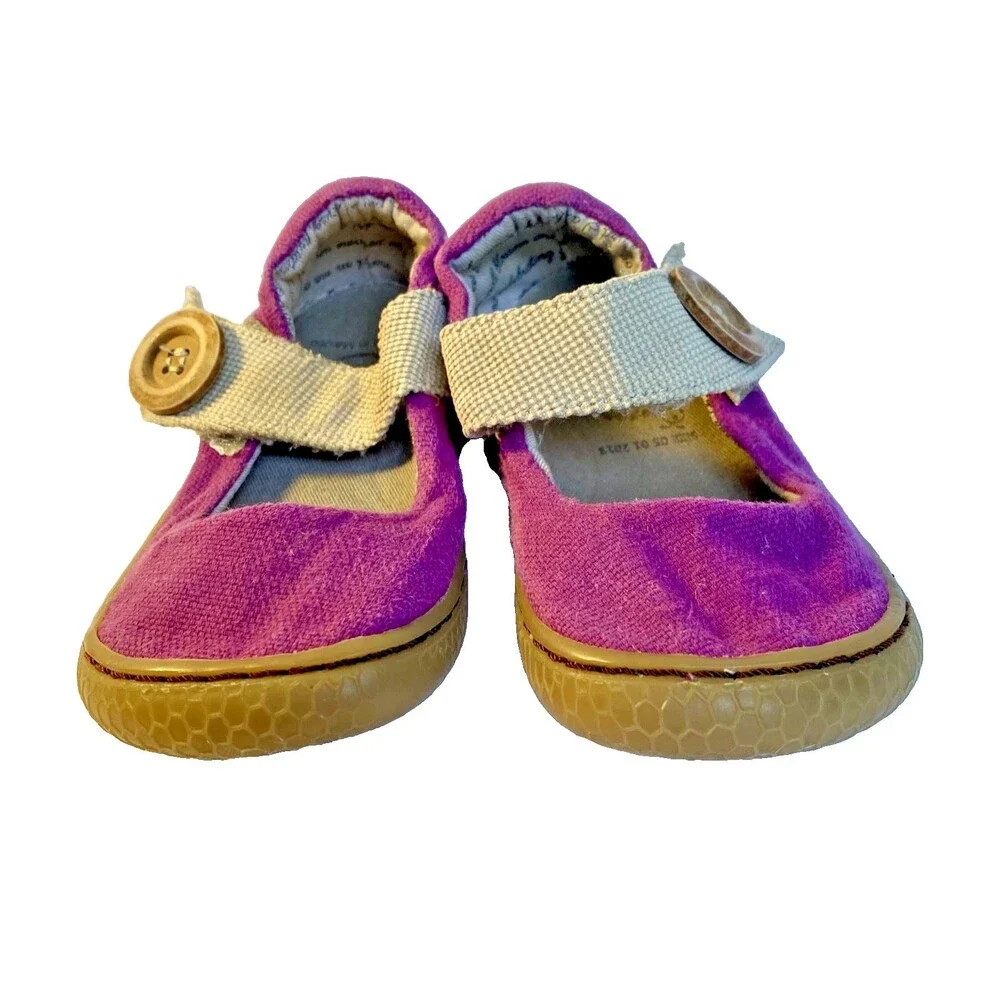 Livie & Luca Girl’s CARTA Mary Jane Purple Classic Textile Shoes Toddler Sz 5 T